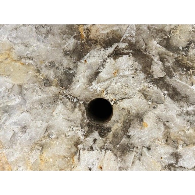 Pair of 19th Century Hand-Carved Carrara Marble Urn Planters, Italy For Sale - Image 11 of 13