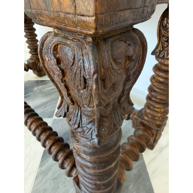 2010s Jason Scott Hand Carved Console Table For Sale - Image 5 of 6