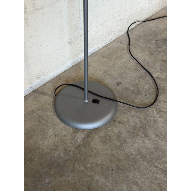 1970s Steel Gooseneck Dual Shade Floor Lamp Mid-Century Modern 1970s For Sale - Image 5 of 10