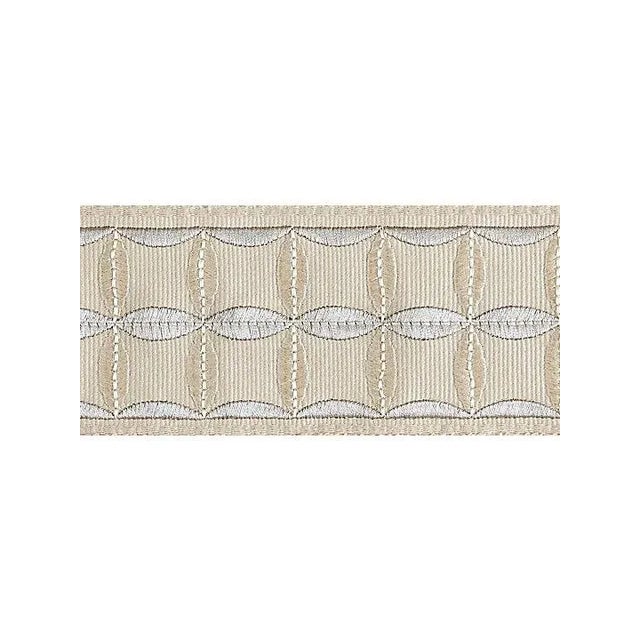 From the Scalamandre collection.Dry Clean Only 100% Viscose Embroidery On 100% Cotton Ground Pattern repeat is 2.125"L One...