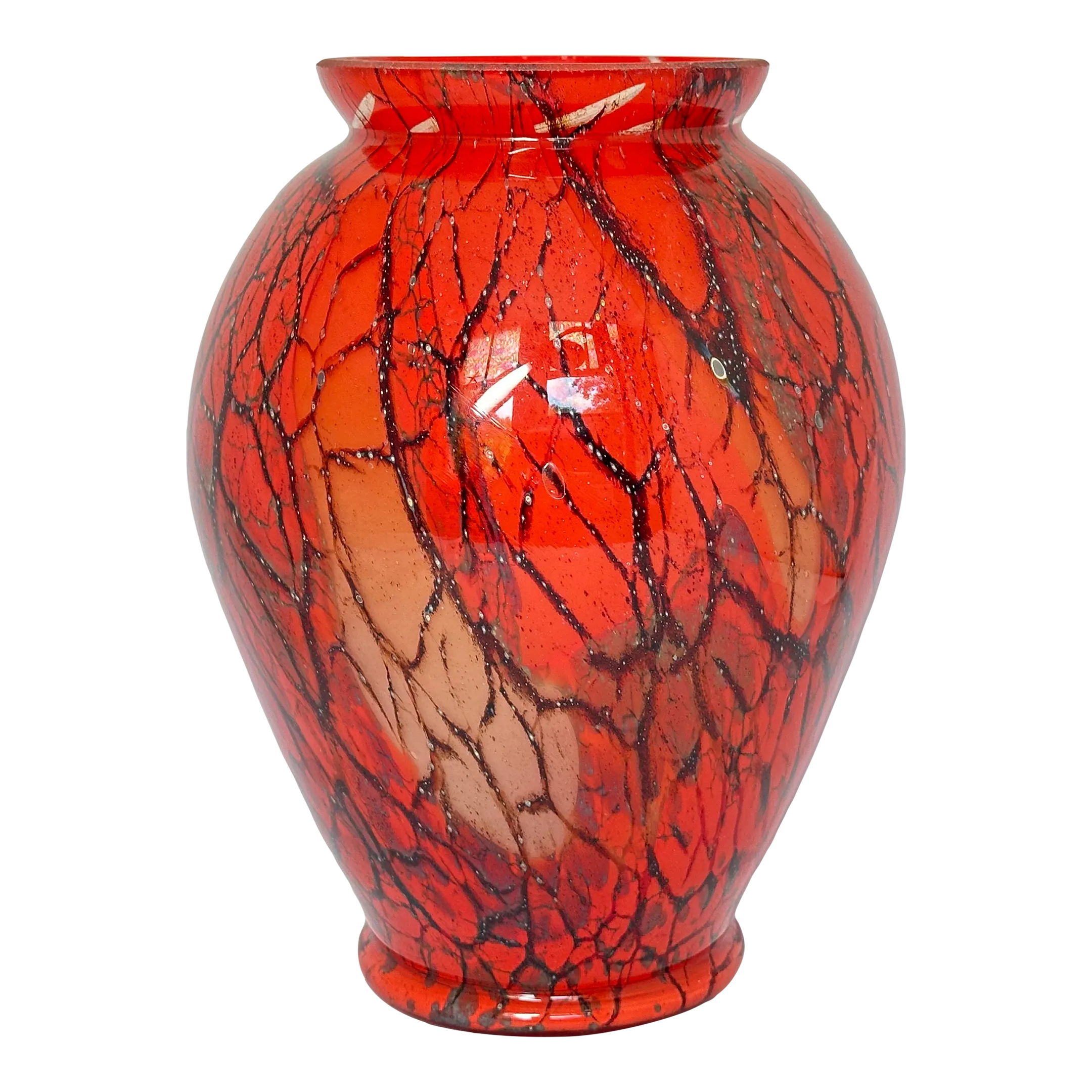 1950s Mid Century Ikora Art Glass Vase, Wmf Germany | Chairish