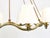 Large Viennese Modernism Curved Brass Wave Chandelier by Hugo Gorge, 1940s For Sale - Image 12 of 18