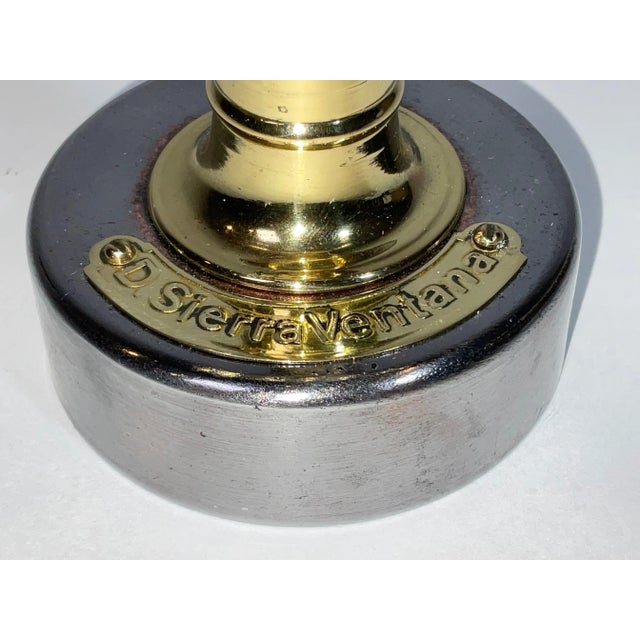Metal Solid Brass Antique Ship Wheel Cigar Cutter For Sale - Image 7 of 9