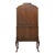 Burl & Carved Walnut Slant Front Marquetry Secretary Desk C1900 For Sale - Image 14 of 16