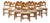 Razorblade Chairs in Oak and Lambswool attributed to Henning Kjærnulf, 1960s, Set of 10 For Sale