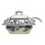 Late 1880’s Transferware Ridgways Litchfield Blue Porcelain Covered Soup Tureen W/Ladle For Sale
