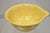 Mid 20th Century American Provincial Country Primitive Yellow Pottery Ceramic Wash Basin Bowl For Sale - Image 4 of 9