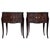 Early 20th Century Italian Art Deco Pair of Bedside Tables in Mahogany For Sale - Image 10 of 18