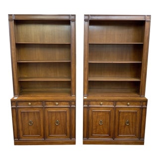 1960s Neoclassical Mahogany Bookcases - a Pair For Sale
