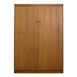Mid-Century Teak Wardrobe, 1960s For Sale