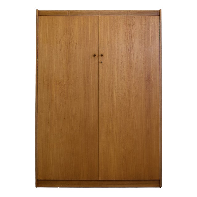 Mid-Century Teak Wardrobe, 1960s For Sale