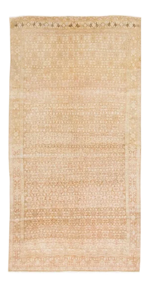 Antique Malayer Handmade Allover Designer Beige Wool Rug