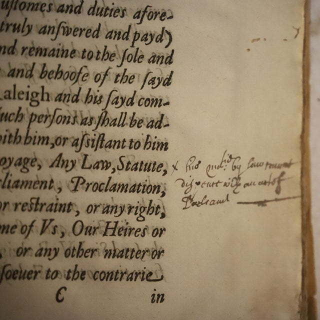 English Rare 1st Edition Book: A Declaration of the Demeanor by Sir Walter Raleigh & Francis Bacon For Sale - Image 3 of 11