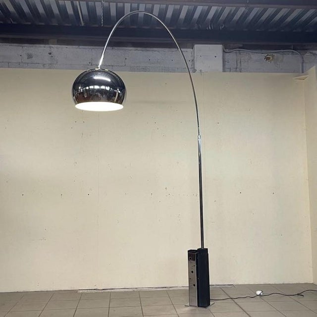 Arc Floor Lamp by Goffredo Reggiani, 1970s For Sale - Image 13 of 18