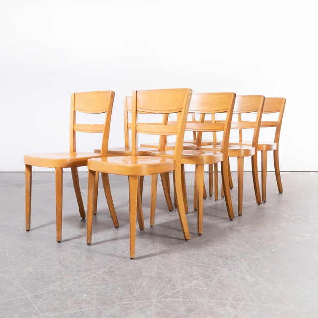 Beech Ladder Back Dining Chairs attributed to Horgen Glarus, 1960s, Set of 4 For Sale - Image 11 of 17