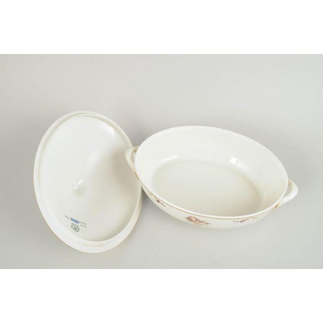 Golden Basket Oval Tureen in Porcelain by Royal Copenhagen, 1964 For Sale - Image 3 of 5