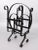 Black Mid 20th Century French Black Wrought Iron Magazine Rack For Sale - Image 8 of 8