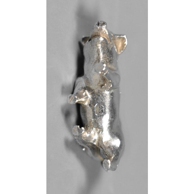 Miniature Silver Pigs & Wild Boar, 1990s, Set of 6 For Sale - Image 11 of 17