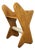 Vintage Wooden Console Table with Ceramic by Vittorio Dassi for Dassi Mobili Moderni, 1950s For Sale