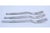 Silver Cake Forks with Three Tines and Raised Trim, Set of 3 For Sale - Image 4 of 9