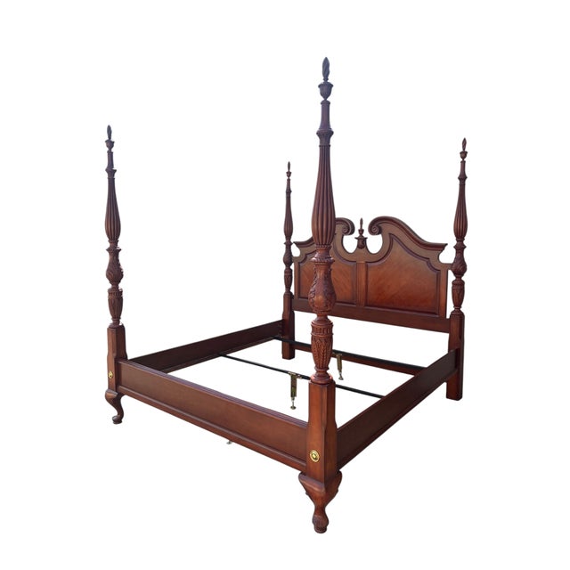 inside measurements 81 x 76.25. Beautiful Thomasville bed frame in Excellent condition minor ware. Please see photos as...