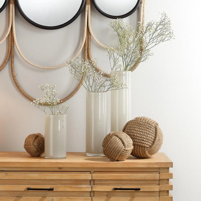 2020s Jamie Young Jute Balls - Set of 3 For Sale - Image 5 of 12