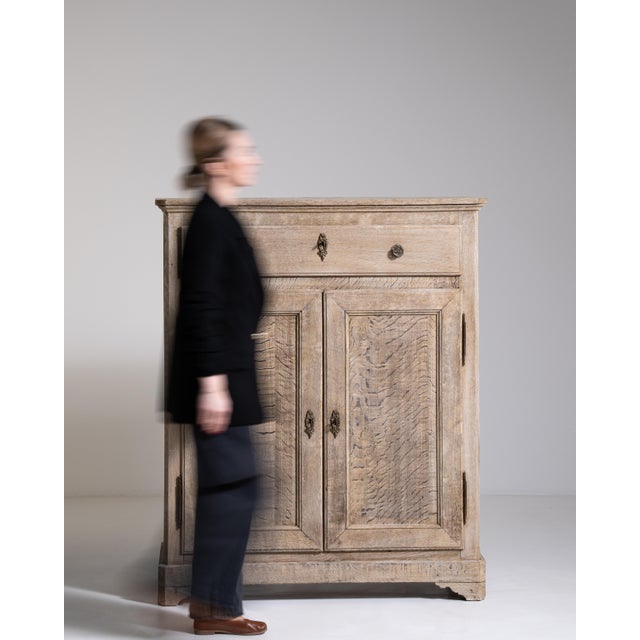 19th Century Oak Buffet With Brass Accents For Sale - Image 13 of 18