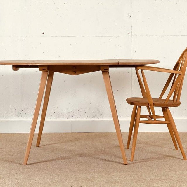 Foldable Dining Table in Elm by Lucian Ercolani for Ercol, 1960 For Sale - Image 9 of 10