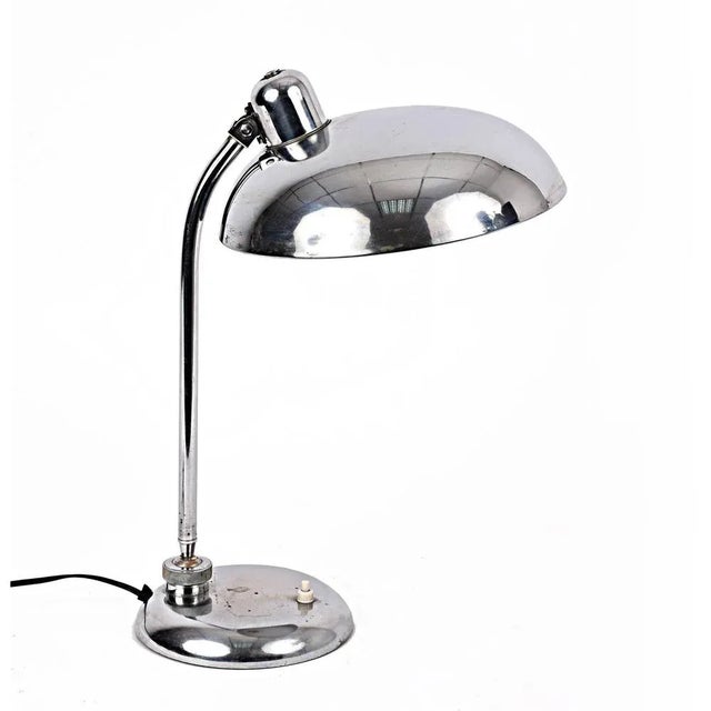 Christian Dell Industrial Bauhaus Steel Table Lamp Attributed to Christian Dell, 1940s For Sale - Image 4 of 11