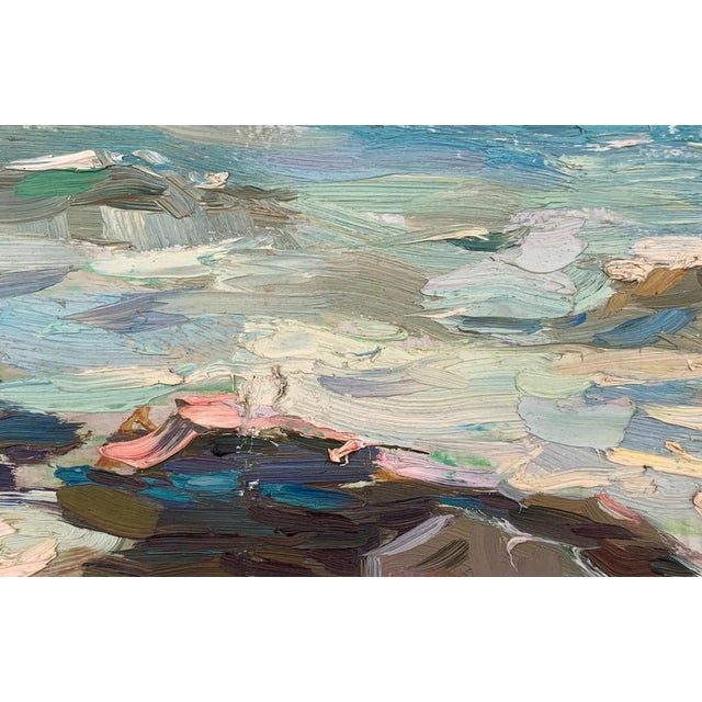 Original Seascape Oil Painting, Ukrainian Artist, 1970s 22-35 For Sale - Image 4 of 6