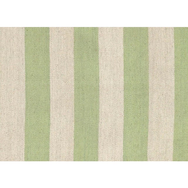 This vintage Egyptian Kilim, measuring 3'11" by 6', is handwoven with wool on a cotton foundation in the Fustat region of...