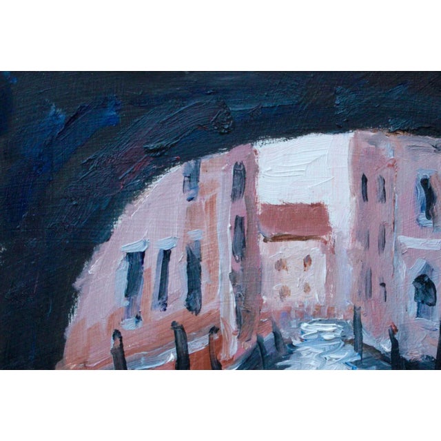 "Under the Bridge, Venice" Contemporary Italian Landscape Oil Painting For Sale - Image 4 of 12