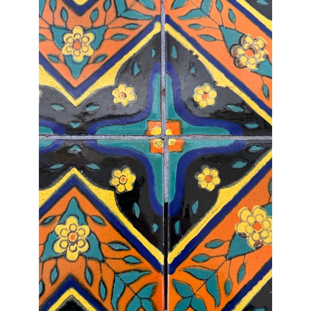 Antique 1920s–30s California Spanish Colonial Revival Tile-Top Side Table | Mission Style Bobbin Legs | Arts & Crafts For Sale - Image 10 of 10