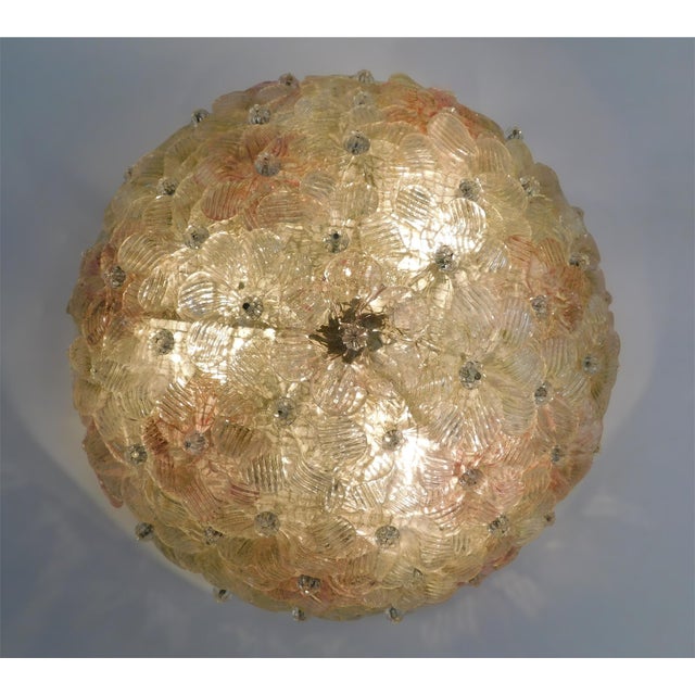 Millefiori Flush Mount by Barovier E Toso For Sale - Image 10 of 11