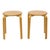 A lovely set of two vintage IKEA stools—the 'Frosta' model—crafted from bent beech plywood. These easily stackable stools...