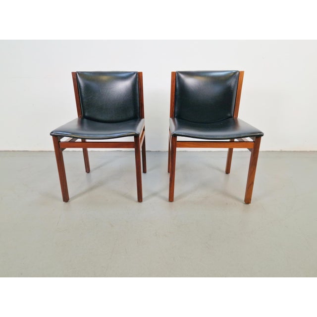 1960s Vintage Chairs by Tito Agnoli for La Linéa, Italy, 1960, Set of 2 For Sale - Image 5 of 10