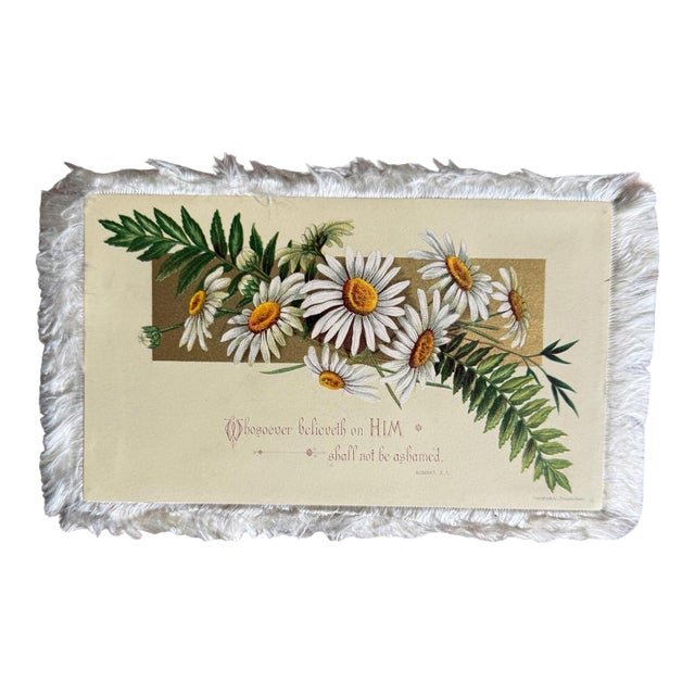 Silk Fringe Card by L. Prang & Co. Victorian Aesthetic Movement For Sale