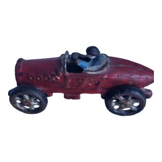 Antique Cast Iron Racer Car For Sale