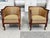 Danish Art Deco Mahogany Lounge Chairs in Donghia Gold Chevron - A Pair For Sale - Image 15 of 15