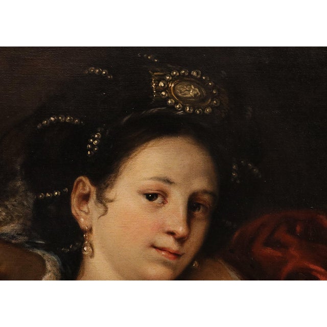 Workshop of Francesco Cairo, Queen Artemisia, 1670, Oil on Canvas For Sale - Image 4 of 15