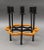 Arthur Umanoff For Raymor Mid Century Modern Iron & Rattan 6-Light Candle Stick Holder Candelabra. Measures approximately...