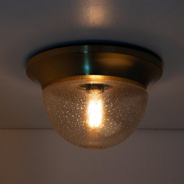 Amber Glass Flush Mounts in style of Limburg, 1960s For Sale - Image 13 of 18