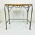 This is a great little side table crafted with a gunmetal gray steel frame and wicker top. We like the size which works so...