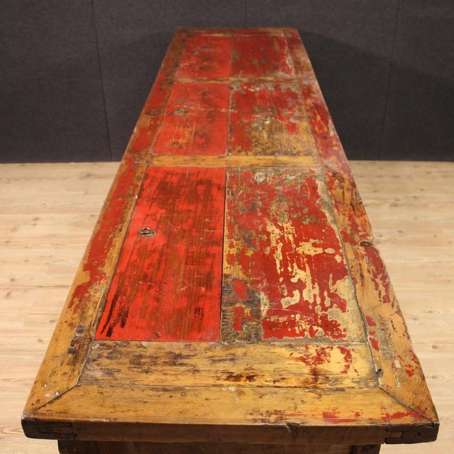 Large 20th Century Lacquered Oriental Furniture Sideboard, 1960s For Sale - Image 4 of 13