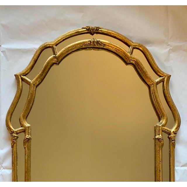 Italian Gold Gilt Carved Wood Arched Wall Mirror Chairish