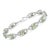 Classy and feminine, this green amethyst and diamond tennis bracelet is designed especially for your lady love. Styled in...