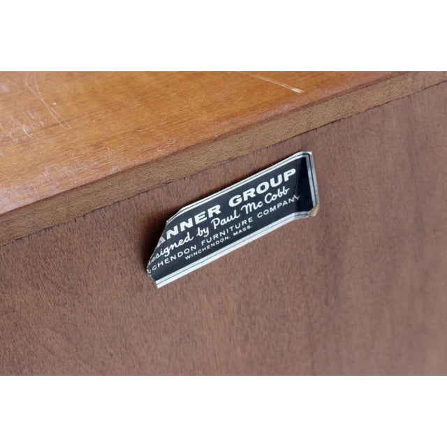 1950s Paul McCobb Planner Group Maple Modular 3 Piece, 4 Drawer Shelves - Bookcase For Sale - Image 16 of 17