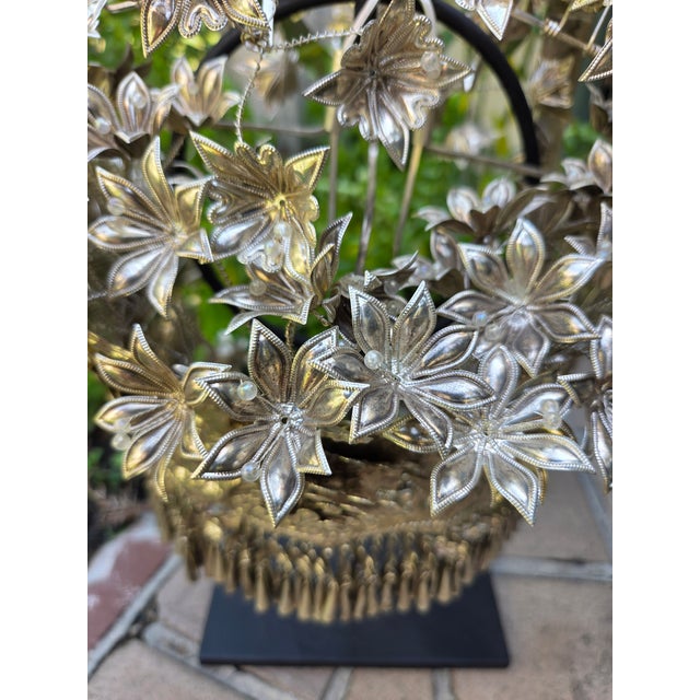 Hill Tribe Silver Ceremonial Headdress For Sale In Los Angeles - Image 6 of 6