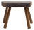 1970s French Brutalist Wooden Stool For Sale