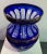 Vintage Bohemian Carved Glass Vase For Sale - Image 4 of 5